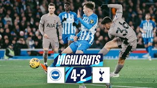 BRIGHTON 42 TOTTENHAM HOTSPUR  PREMIER LEAGUE HIGHLIGHTS [upl. by Lacie892]