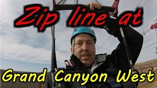 Ziplining the Grand Canyon My Experience at Grand Canyon West  The Vegas Tourist [upl. by Orutra]