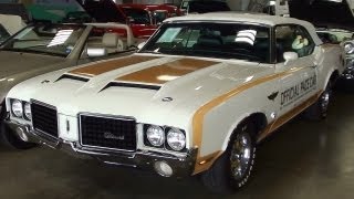 Rare 1972 Hurst Olds Cutlass 455 V8 Convertible W25 Ram Air Indy Pace Car [upl. by Leuneb]