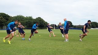 FEATURE  England Sevens sprint training [upl. by Pulchi978]