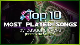 DDR Top 10 Most played songs by casual players on DDR Extreme [upl. by Vasos]