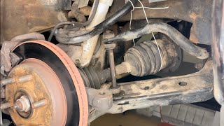 Removing the sway bar end links from an 8898 OBS Chevy 1500 [upl. by Solram]