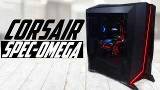 NEW Corsair Carbide SPECOMEGA  A Budget Tempered Glass Option Corsair Case Review [upl. by Burkle]