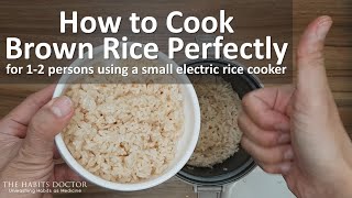 How to Cook Brown Rice Perfectly for 12 persons using a small electric rice cooker [upl. by Llessur282]