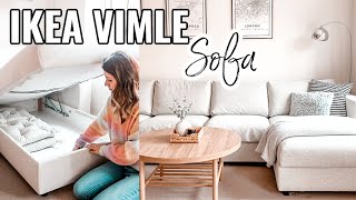 IKEA VIMLE SOFA REVIEW AND CLEAN MY SOFA WITH ME 2021  IKEA FINNALA SOFA REVIEW  IKEA TIPS [upl. by Yssirc]