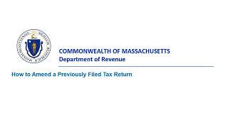 How to Amend a Previously Filed Tax Return [upl. by Swane]