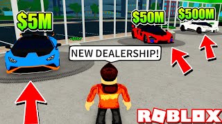 Building a MAX New Hyper Car Dealership in Dealership Tycoon Update Roblox [upl. by Akeryt688]