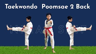 Poomsae 2 Back View  StepbyStep Guide  Gram Theke [upl. by Snodgrass]