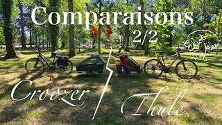 Comparaison remorque vélo Croozer vs Thule 22  Eliotmybike [upl. by Gilbart]