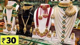 Charminar Jewellery Only ₹30 New Designs Wholesale Price Ladbazar Market Hyderabad [upl. by Eilatan]