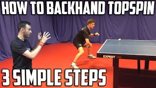 How To Backhand Topspin Against Backspin  Table Tennis [upl. by Nnaesor]