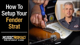 FENDER STRATOCASTER  How to Setup your Electric Guitar StepbyStep [upl. by Nahbois]