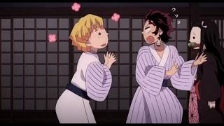 Tanjirou Nezuko x Zenitsu Inosuke funny moment Episode15 [upl. by Animlehliw]