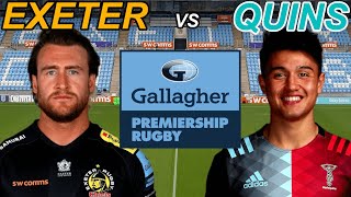 EXETER CHIEFS vs HARLEQUINS Gallagher Premiership 2022 Live Commentary [upl. by Aneekal]