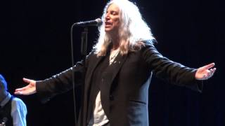 Patti SmithLand HorsesGloriaLive  Olympia21102015 [upl. by Almund636]