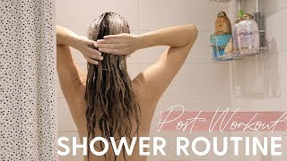 SHOWER ROUTINE Post Workout  Night Time Routine [upl. by Leavy241]