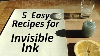 5 Easy Recipes for Invisible Ink 📝 [upl. by Loleta]