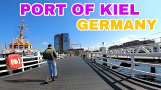 PORT OF KIEL GERMANY  WALKING TOUR [upl. by Ateikan]