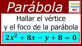 Ejercicio 2 de PARÁBOLA [upl. by Mahmud]