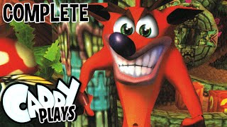 Caddy Plays Crash Bandicoot PS1 100 RUN [upl. by Hett901]