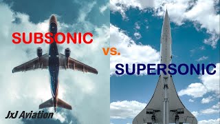 Comparison of Subsonic amp Supersonic Aircraft Shock Waves Designing Commercial Supersonic Aircraft [upl. by Annaujat]