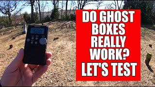 Do GhostSpirit boxes really work First test [upl. by Landsman]