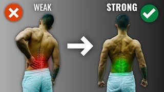 How To Get A Strong Lower Back The RIGHT Way 4 Must Do Exercises [upl. by Anikes790]