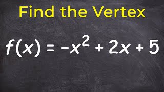 Learn how to find the vertex of a parabola [upl. by Filahk45]