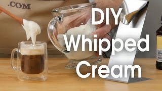 DIY whipped cream in 60 seconds [upl. by Aicram]