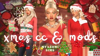 🎄must have christmas cc mods amp recipes 🎀  sims 4 cc haul amp mod showcase ♡ [upl. by Lexerd]