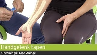 KinesiologieTape Anlage Handgelenk  PINOFIT [upl. by Freeborn]