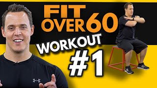 Fit Over 60 Workout 1 BEGINNERS FULL BODY [upl. by Anifled]