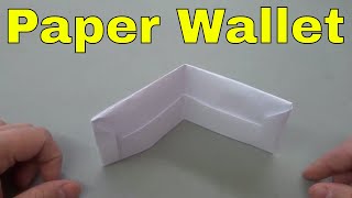 How To Make A Wallet Out Of PaperOrigami Tutorial [upl. by Irihs]