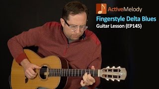 Delta Blues Guitar Lesson  Fingerstyle Composition  EP145 [upl. by Reta]