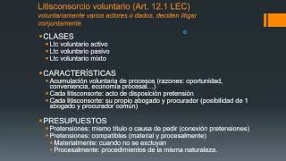 Lec22 Litisconsorcio voluntario umh1434 201516 [upl. by Boehmer]