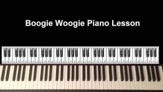 Boogie Woogie Piano Lesson [upl. by Clay511]