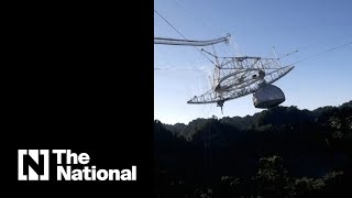 Arecibo Observatory in Puerto Rico collapses [upl. by Raveaux]