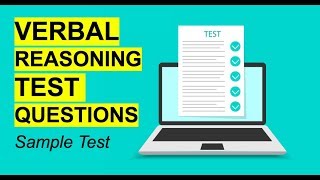 VERBAL REASONING TEST Questions amp Answers Tips Tricks and Questions [upl. by Syhr]