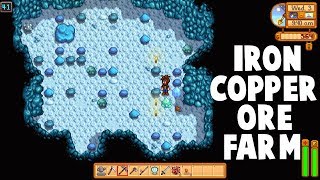 Stardew Valley  QUICK COPPER AND IRON ORE FARMING [upl. by Isidore94]