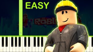 ROBLOX CLASSIC THEME  EASY Piano Tutorial [upl. by Elkraps]