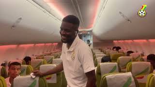 2023 AFCON QUALIFIER BLACK STARS LAND IN ANGOLA [upl. by Hteazile927]