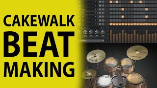 How To Use Cakewalk by Bandlab Making Drum Beats [upl. by Townie]