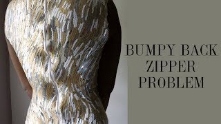 How to Fix The Wavy Bumpy Back Zipper Problem [upl. by Garin]