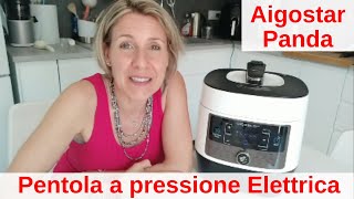 PENTOLA A PRESSIONE ELETTRICA Aigostar Panda Cucinare Veloce SENZA SPORCARE Barbara Easy Life [upl. by Lemieux]