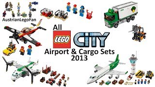 All Lego City Airport amp Cargo Sets 2013  Lego Speed Build Review [upl. by Stanway]