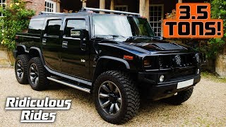 World’s First 6 Wheeled Hummer SUVT  RIDICULOUS RIDES [upl. by Isayg]