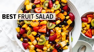 FRUIT SALAD  the best recipe and so easy [upl. by Synned782]