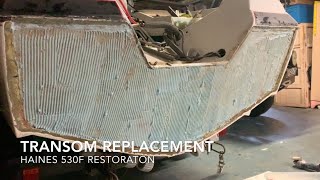 EP11 Fibreglass Boat Transom Replacement From The Outside [upl. by Trub]