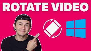 How to Rotate Video in Windows 10 [upl. by Reagen]