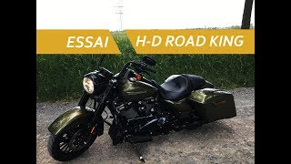 ESSAI  HARLEY DAVIDSON ROAD KING [upl. by Leanahtan]